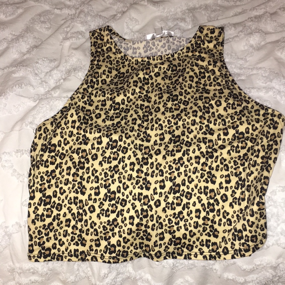 cheetah print crop top